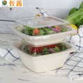 Disposable Eco-friendly Compostable Bagasse Square Salad Box